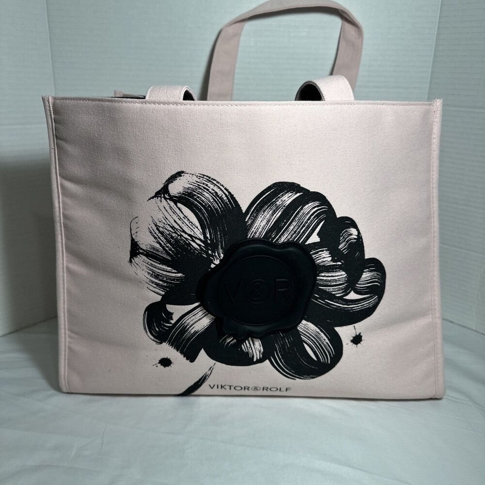 LIMITED EDITION WOMENS PINK VIKTOR AND ROLF FRAGRANCES LARGE SUMMER TOTE BAG NEW
